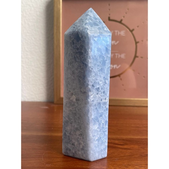 Blue Calcite Tower | Large Blue Calcite Tower - Picture 2 of 8
